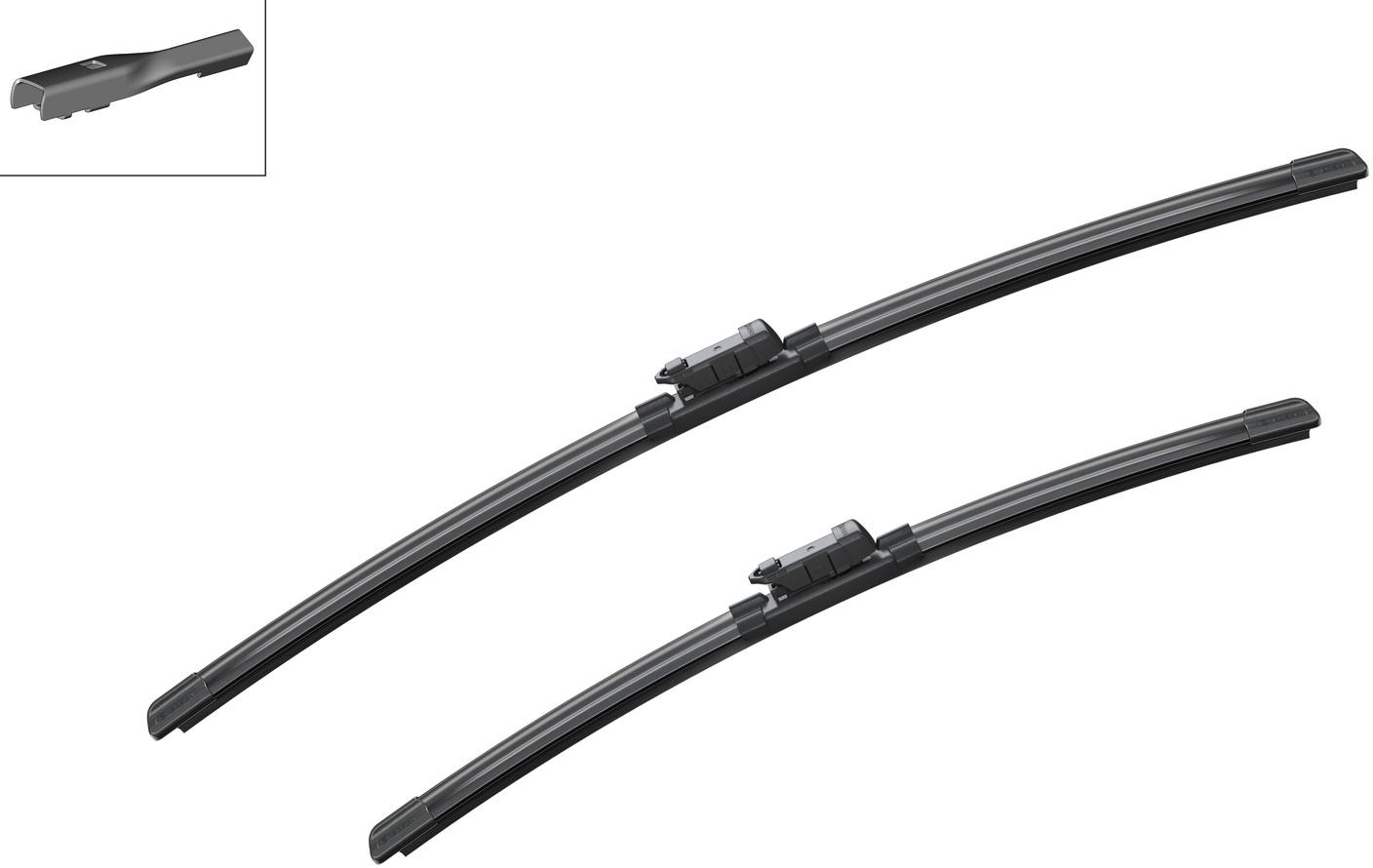Bosch A860S Aerotwin Flat Wiper Blade Set - Front Pair
