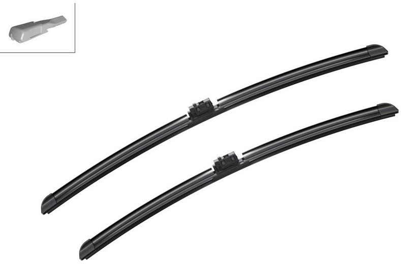 Bosch A243S Aerotwin Flat Wiper Blade Set - Front Pair Bosch A243S Aerotwin Flat Wiper Blade Set - Front Pair