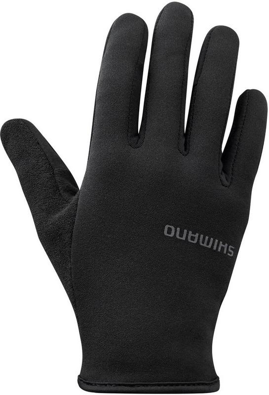 Halfords Shimano Unisex, Light Thermal Gloves, Black, Size L | Extra 8% off for BC Members