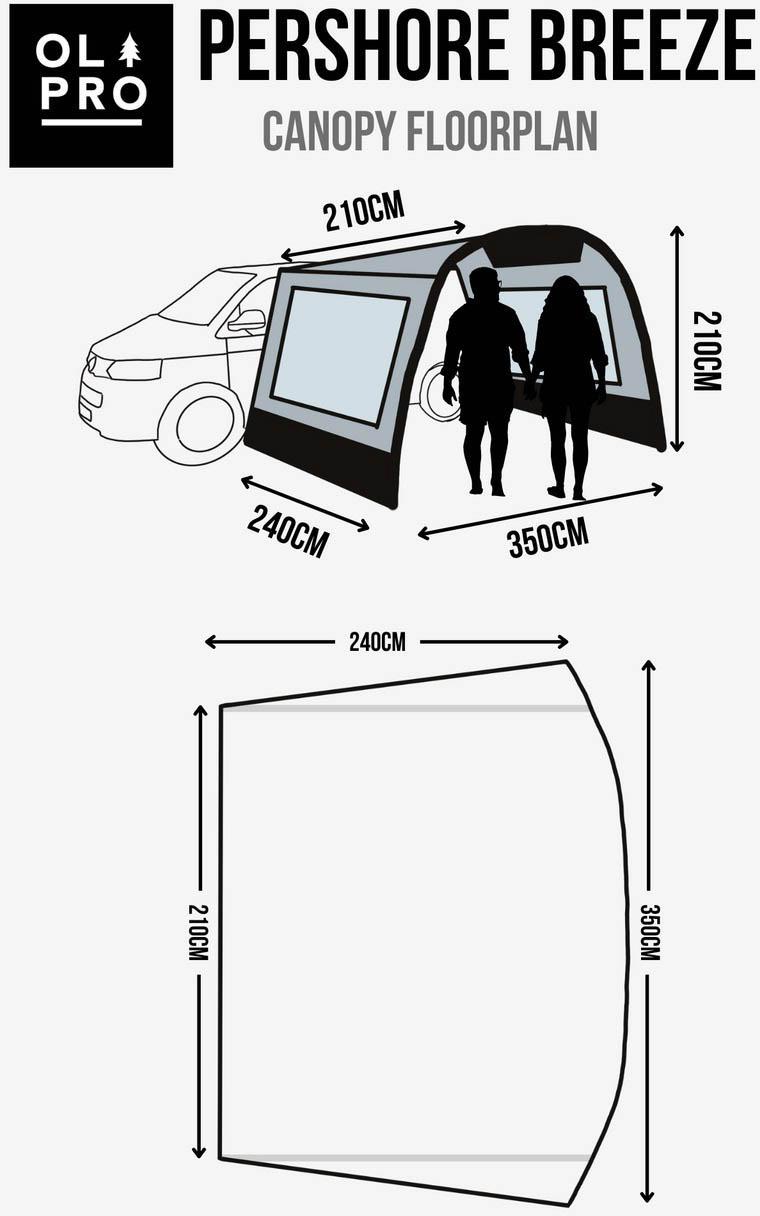Pershore Breeze Inflatable Canopy