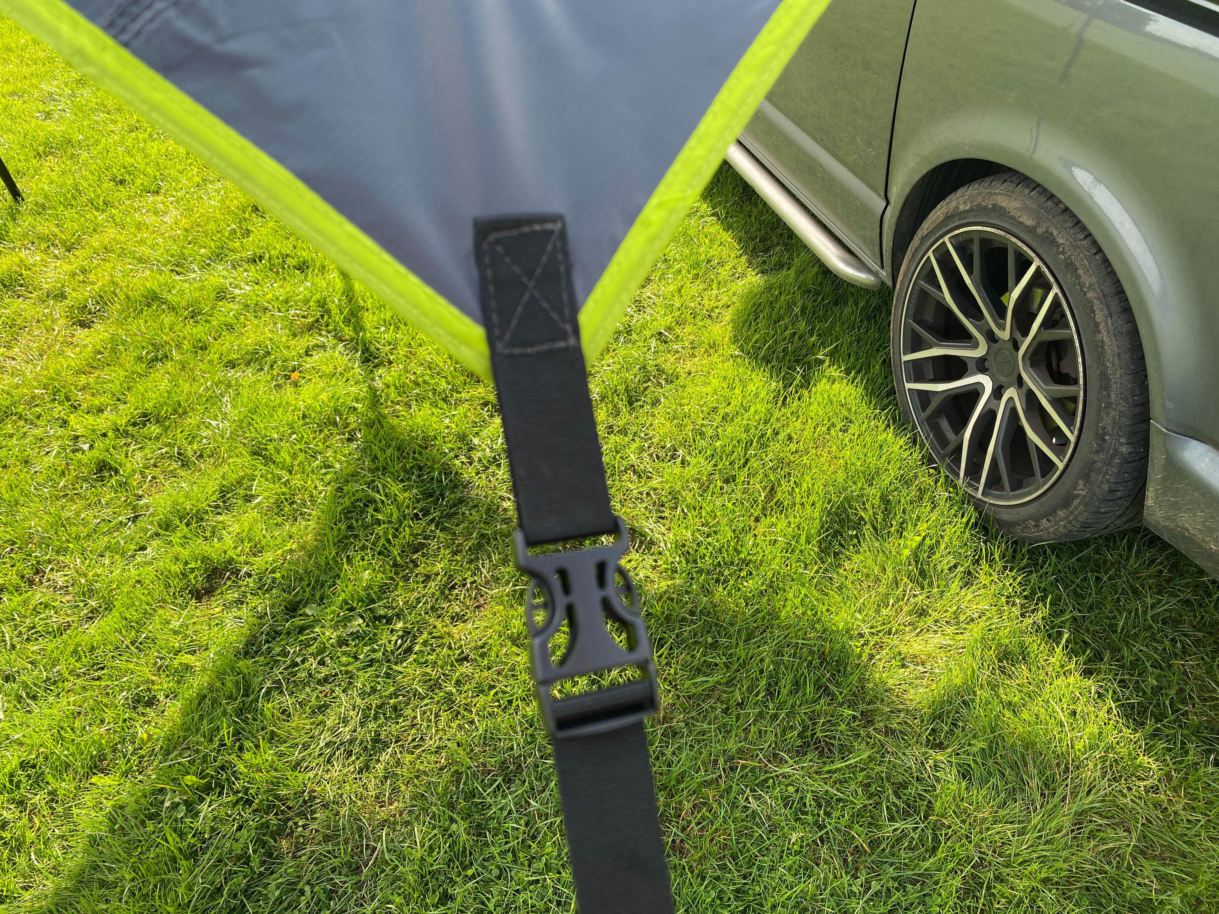 Modern Shade Canopy (Charcoal & Lime)