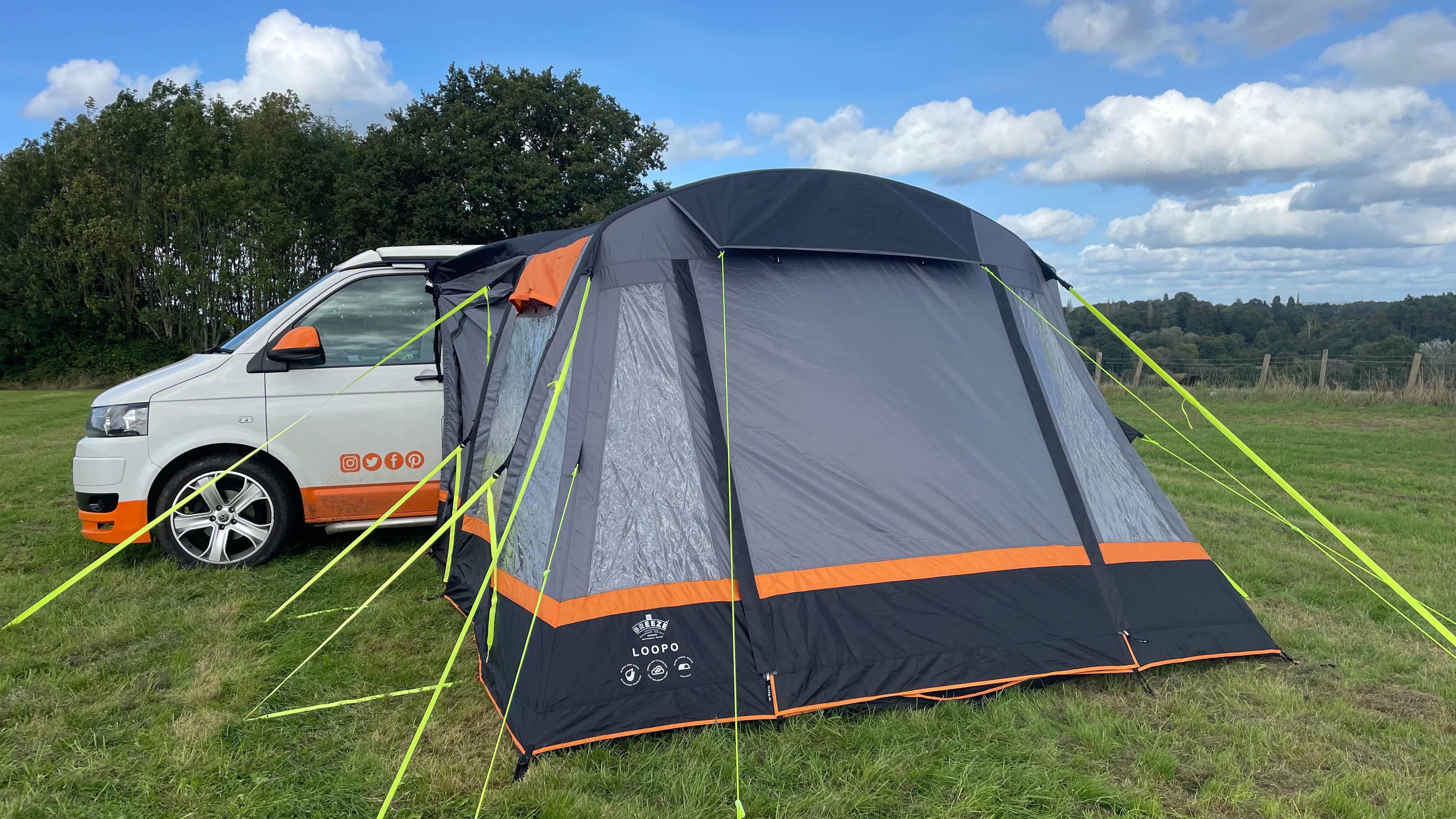 Loopo Breeze v2 Campervan Awning (Charcoal/Orange )