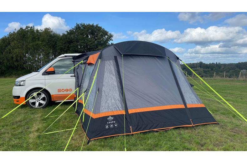 Loopo Breeze v2 Campervan Awning (Charcoal/Orange ) Loopo Breeze v2 Campervan Awning (Charcoal/Orange )