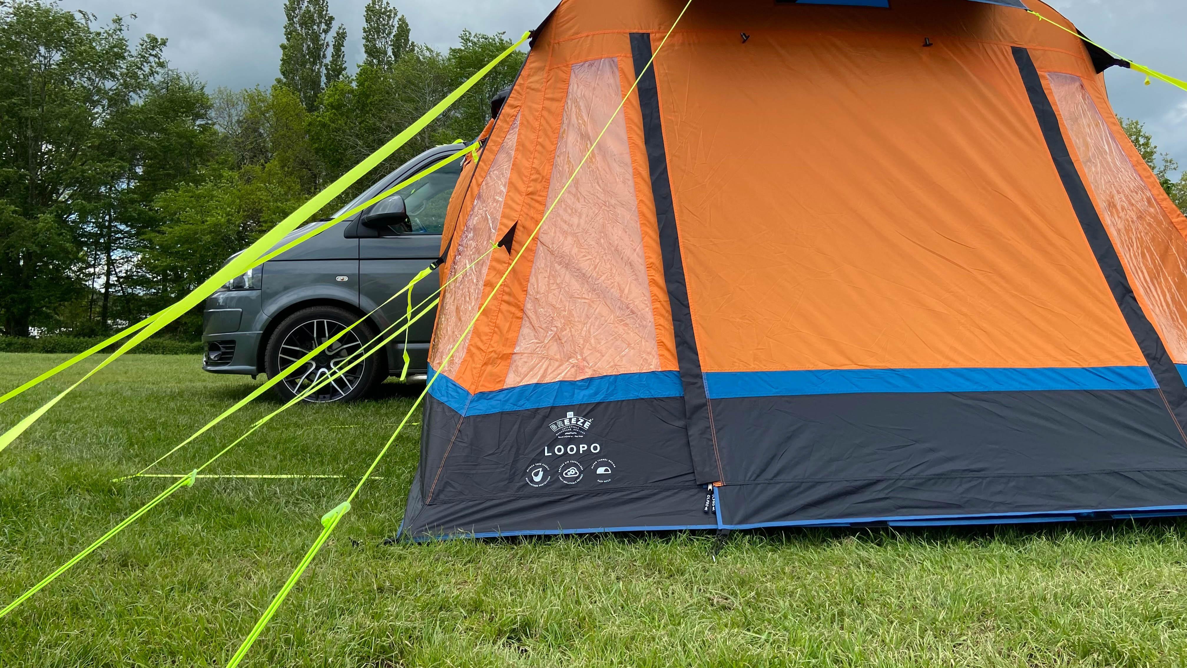 Loopo Breeze v2 Campervan Awning  (Orange/ Grey)