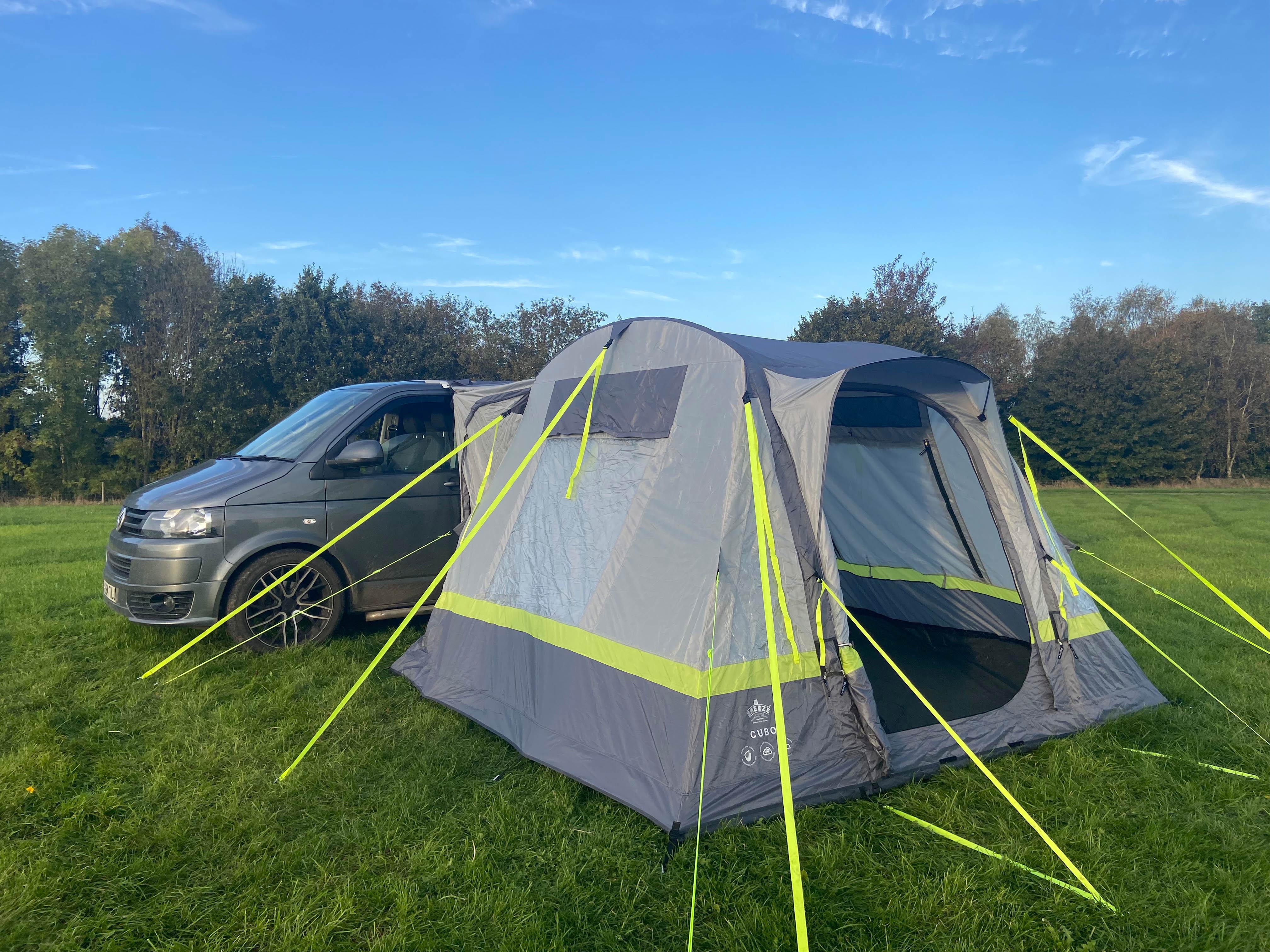 Cubo Breeze v2  Campervan Awning (Light Grey/Lime) 