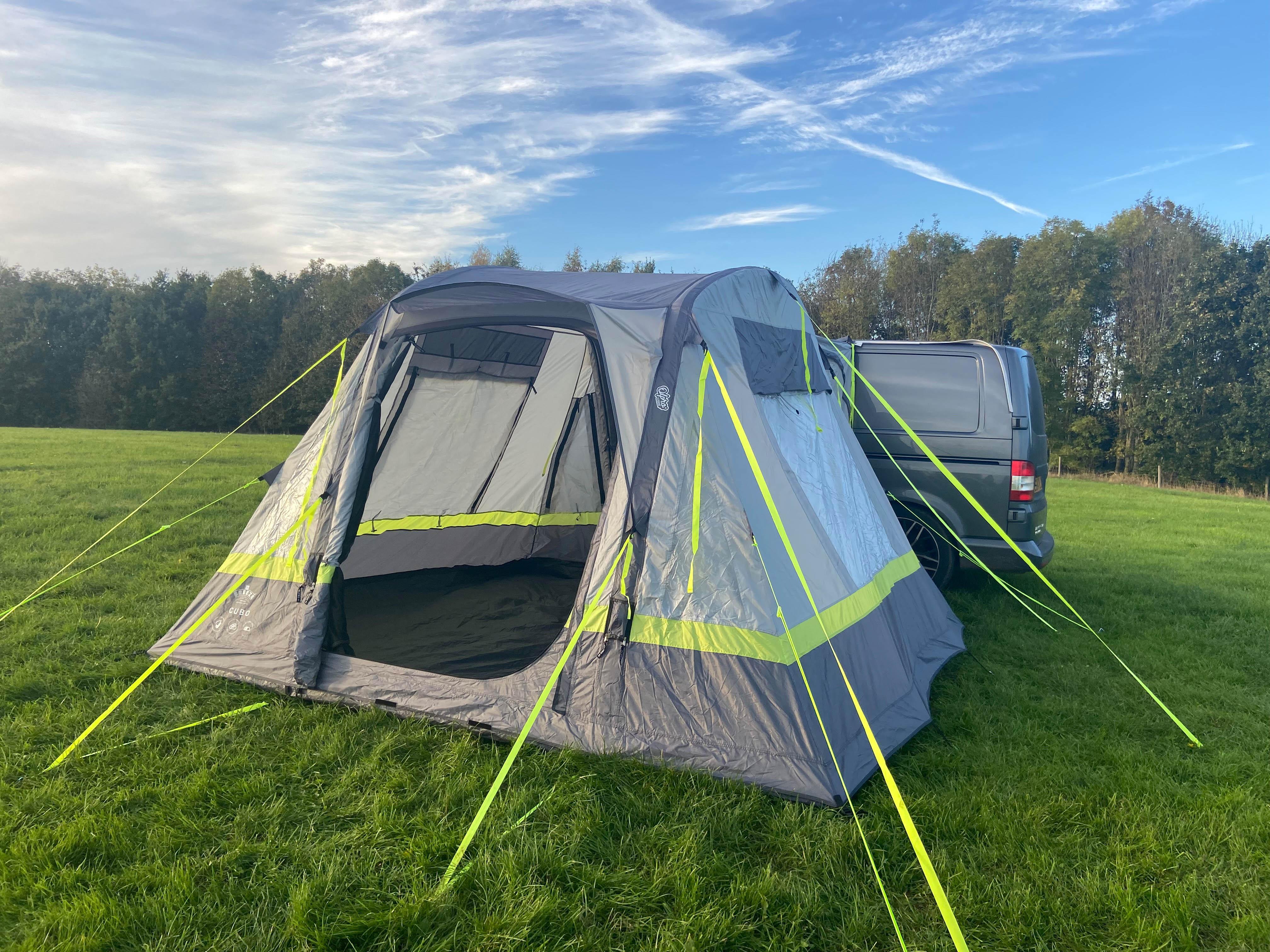 Cubo Breeze v2  Campervan Awning (Light Grey/Lime) 