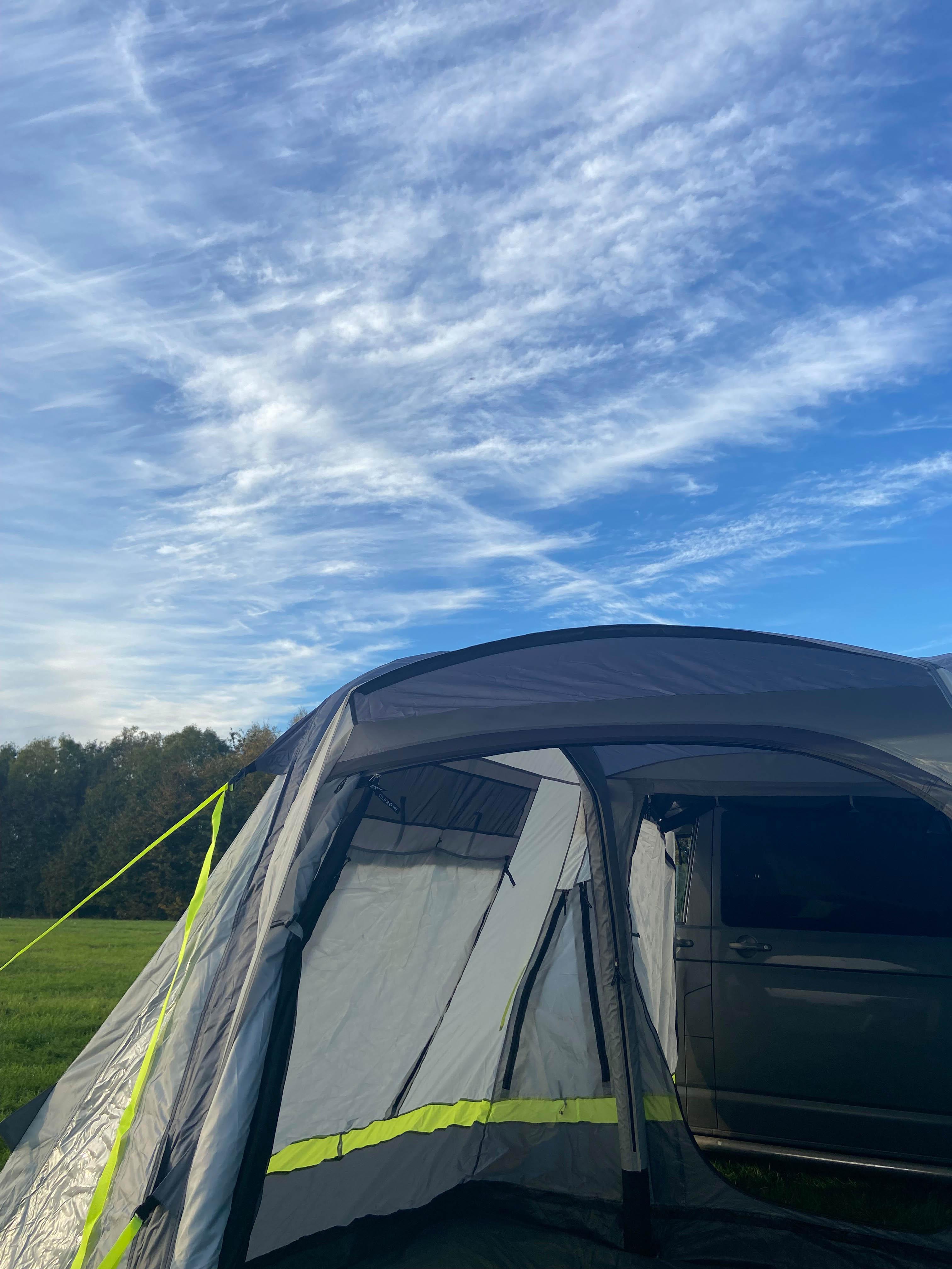 Cubo Breeze v2  Campervan Awning (Light Grey/Lime) 