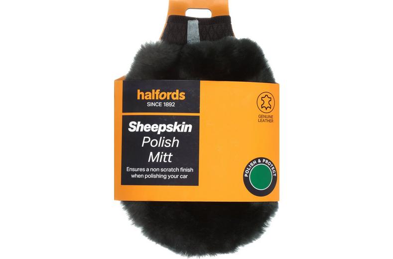 Halfords Sheepskin Polish Mitt Halfords Sheepskin Polish Mitt
