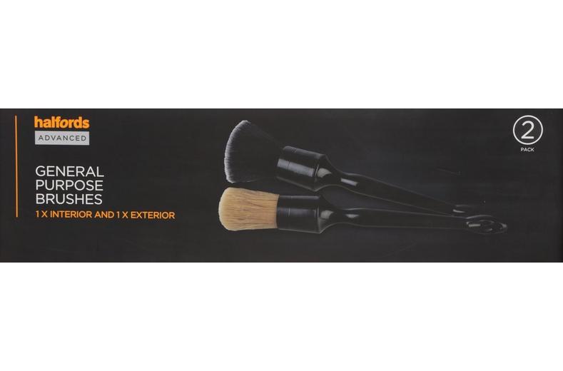 Halfords Advanced General Purpose Brush Twin Pack Halfords Advanced General Purpose Brush Twin Pack