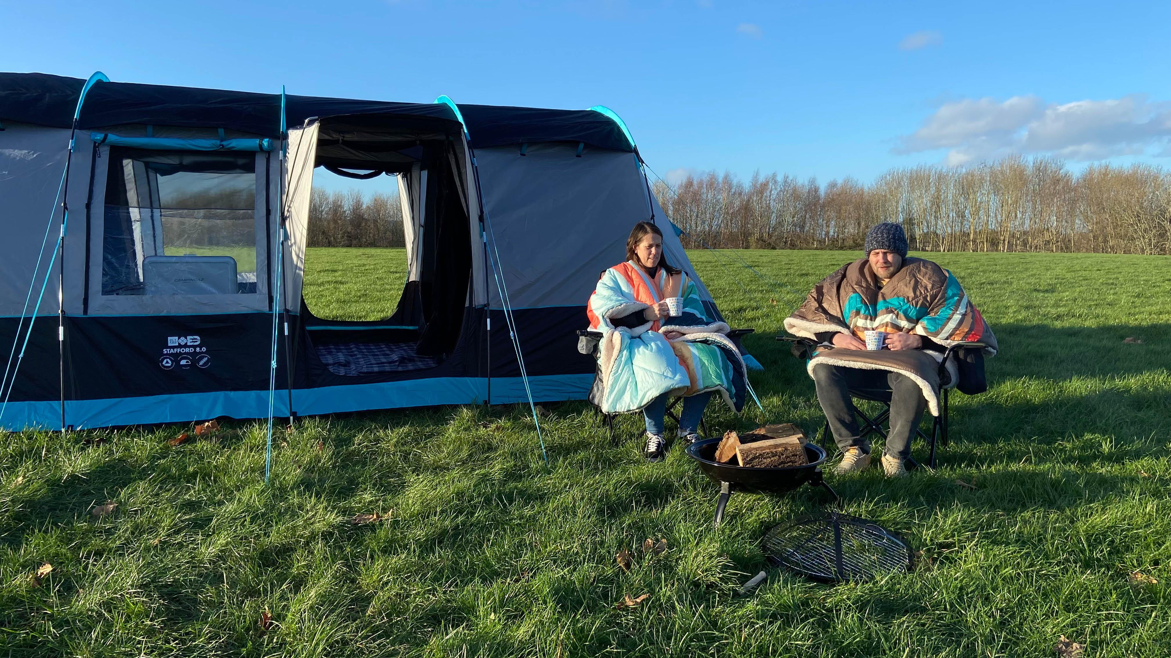 Blanco Outdoor Blanket (Tonal TreeTops)