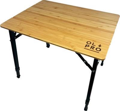Bamboo Camping Table 4 Folding 65cm x 50cm