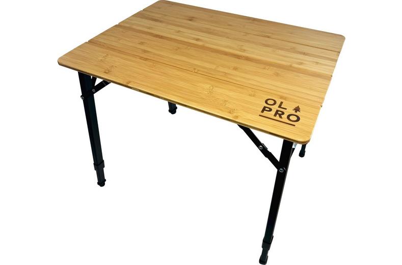 Bamboo Camping Table 4 Folding 65cm x 50cm Bamboo Camping Table 4 Folding 65cm x 50cm