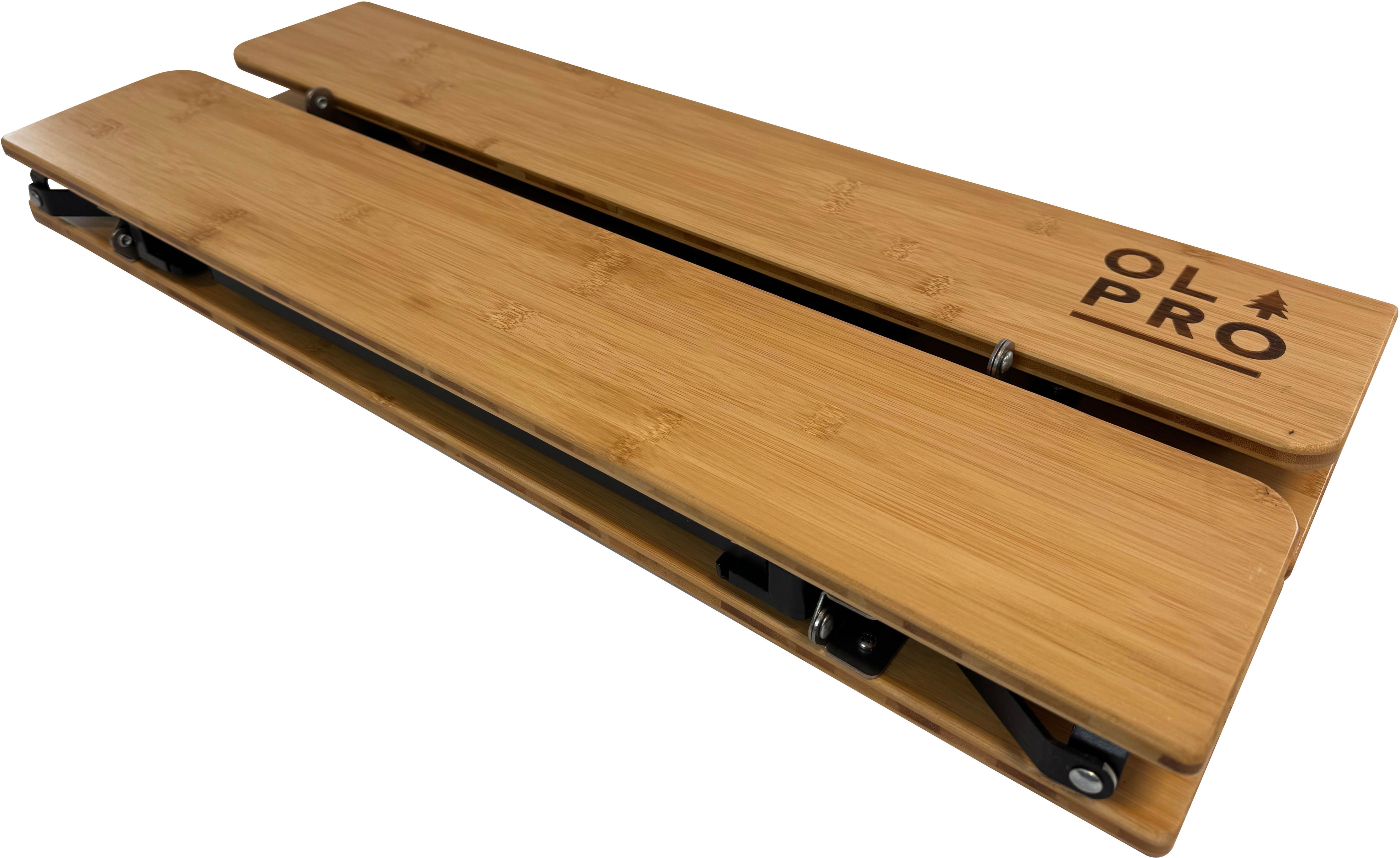 Bamboo Camping Table 4 Folding 65cm x 50cm