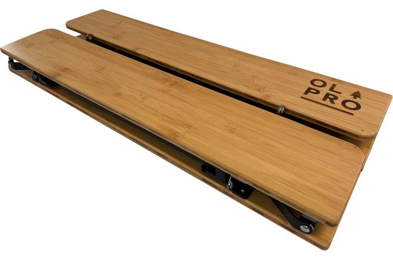 Bamboo Camping Table 4 Folding 65cm x 50cm Bamboo Camping Table 4 Folding 65cm x 50cm