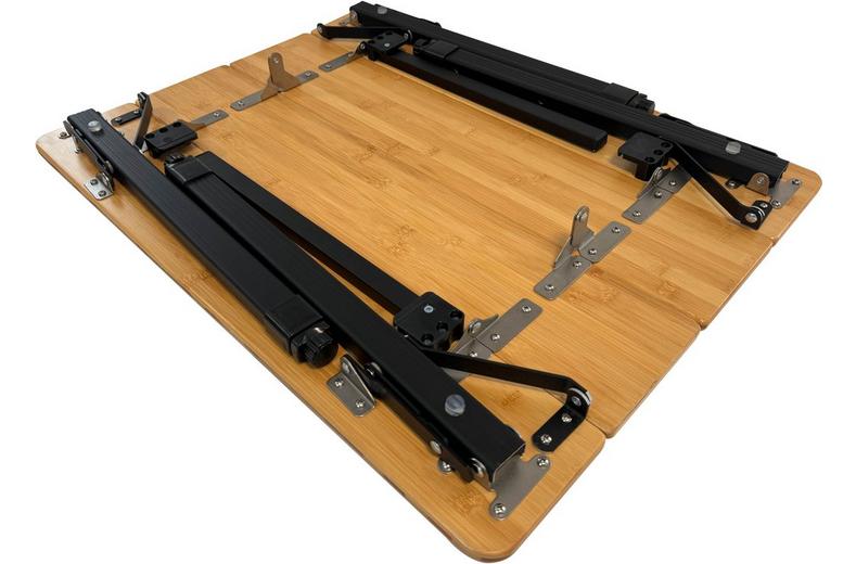 Bamboo Camping Table 4 Folding 65cm x 50cm Bamboo Camping Table 4 Folding 65cm x 50cm