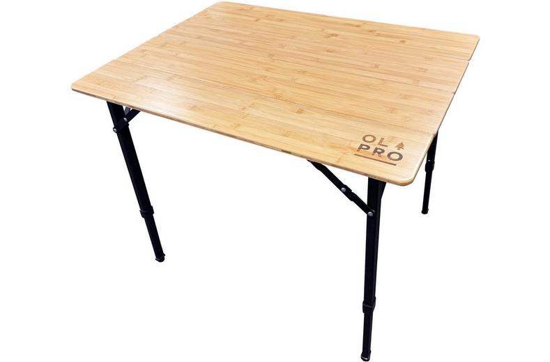 Bamboo Camping Table 4 Folding 80cm x 60cm Bamboo Camping Table 4 Folding 80cm x 60cm