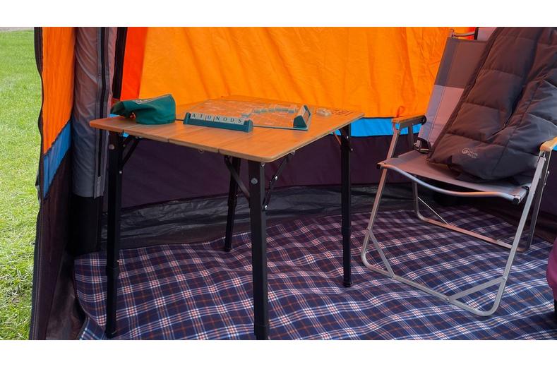 Bamboo Camping Table 4 Folding 80cm x 60cm Bamboo Camping Table 4 Folding 80cm x 60cm
