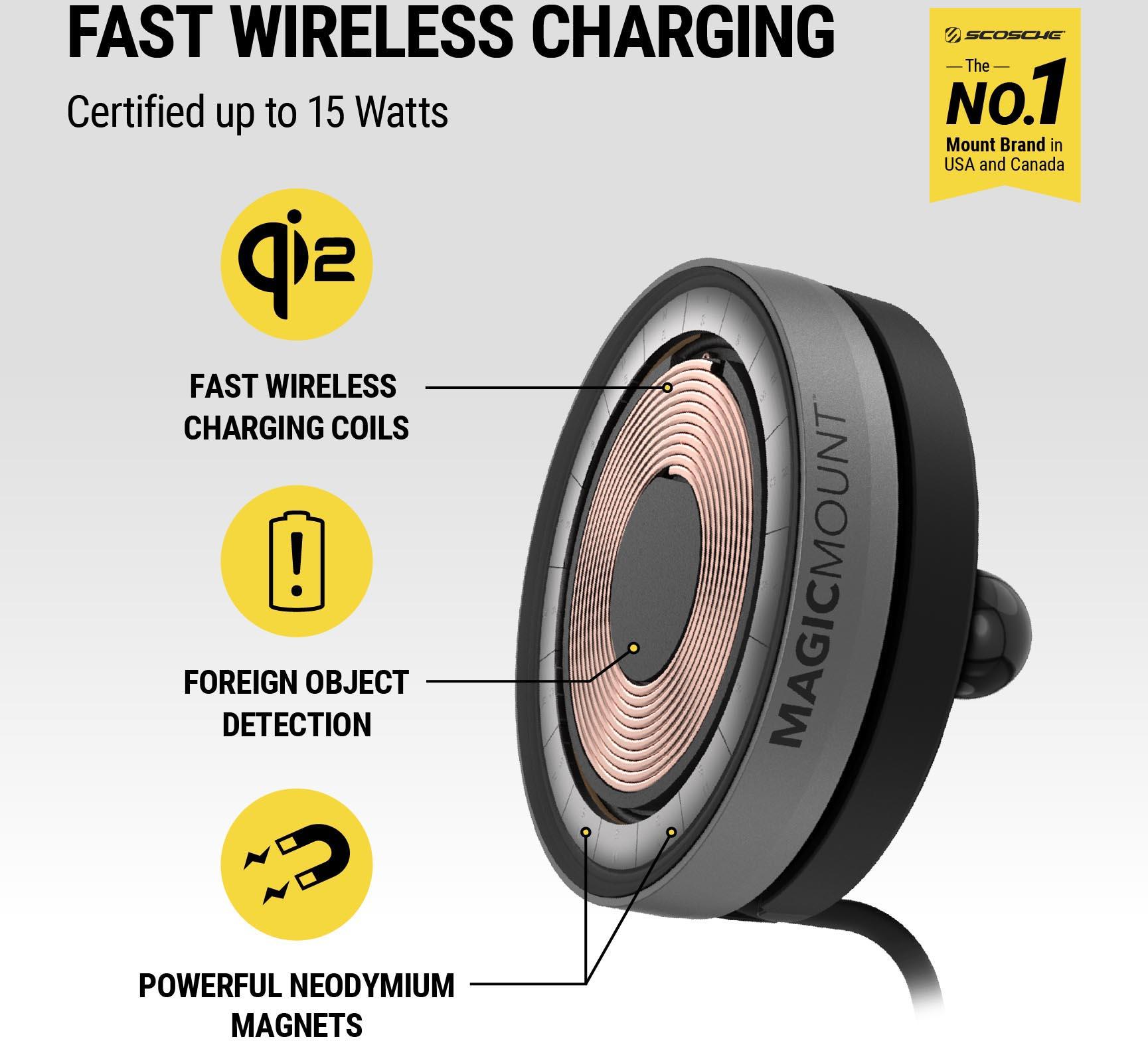 Scosche Magicmount Elite Qi2 Dash/Window