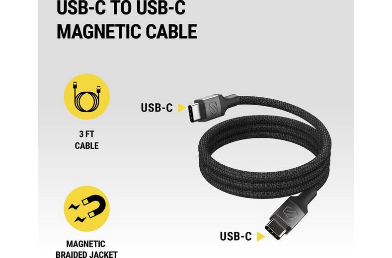 Scosche Magnetic 3ft USB-C /USB -C Scosche Magnetic 3ft USB-C /USB -C