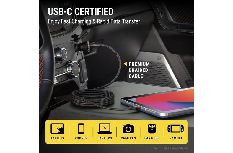 Scosche Magnetic 3ft USB-C /USB -C Scosche Magnetic 3ft USB-C /USB -C