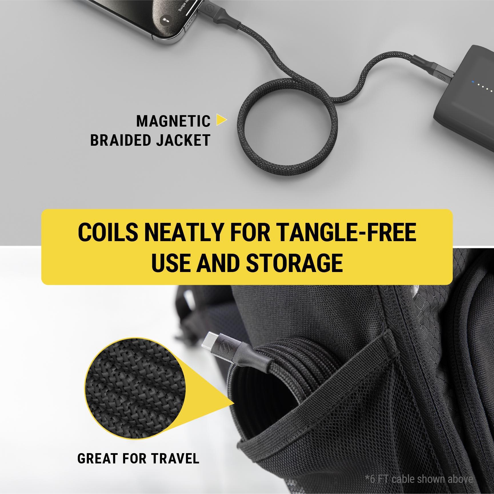 Scosche Magnetic 3ft USB-C /USB -C