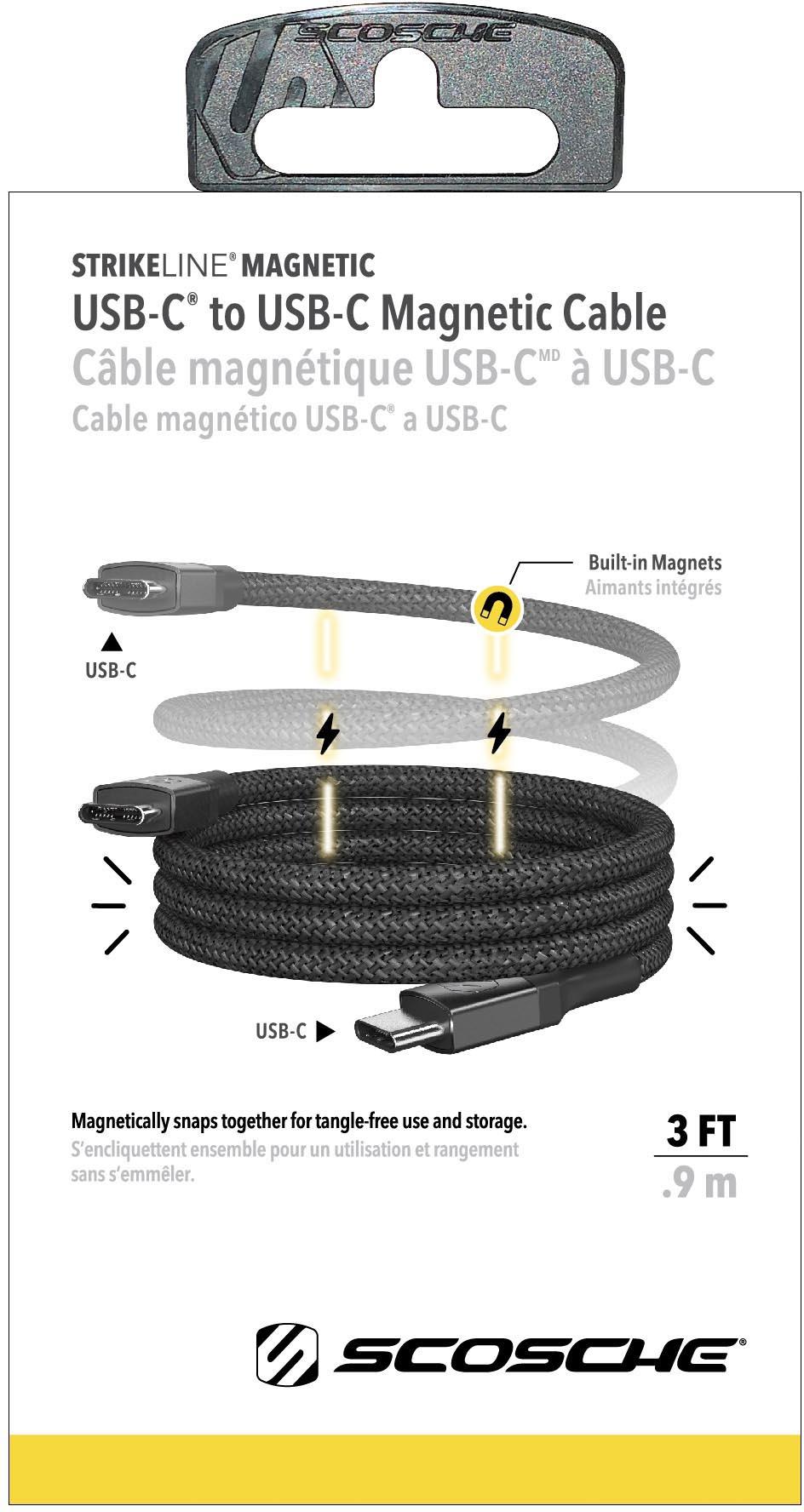 Scosche Magnetic 3ft USB-C /USB -C