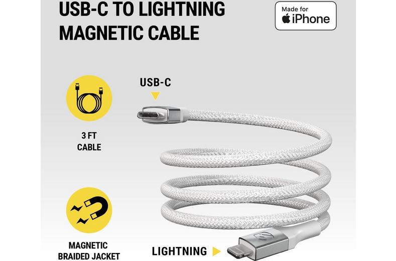 Scosche Magnetic 3ft USB-C Lightning Scosche Magnetic 3ft USB-C Lightning