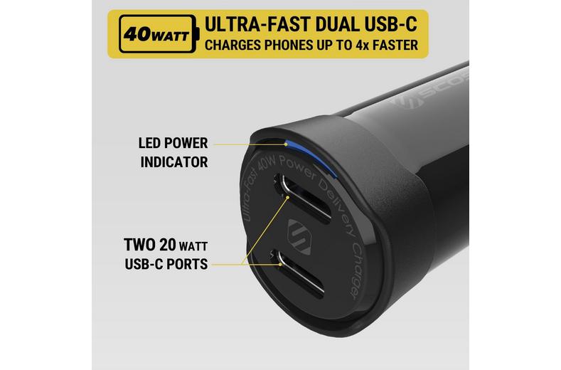 Scosche PowerVolt 40W Car Charger Scosche PowerVolt 40W Car Charger
