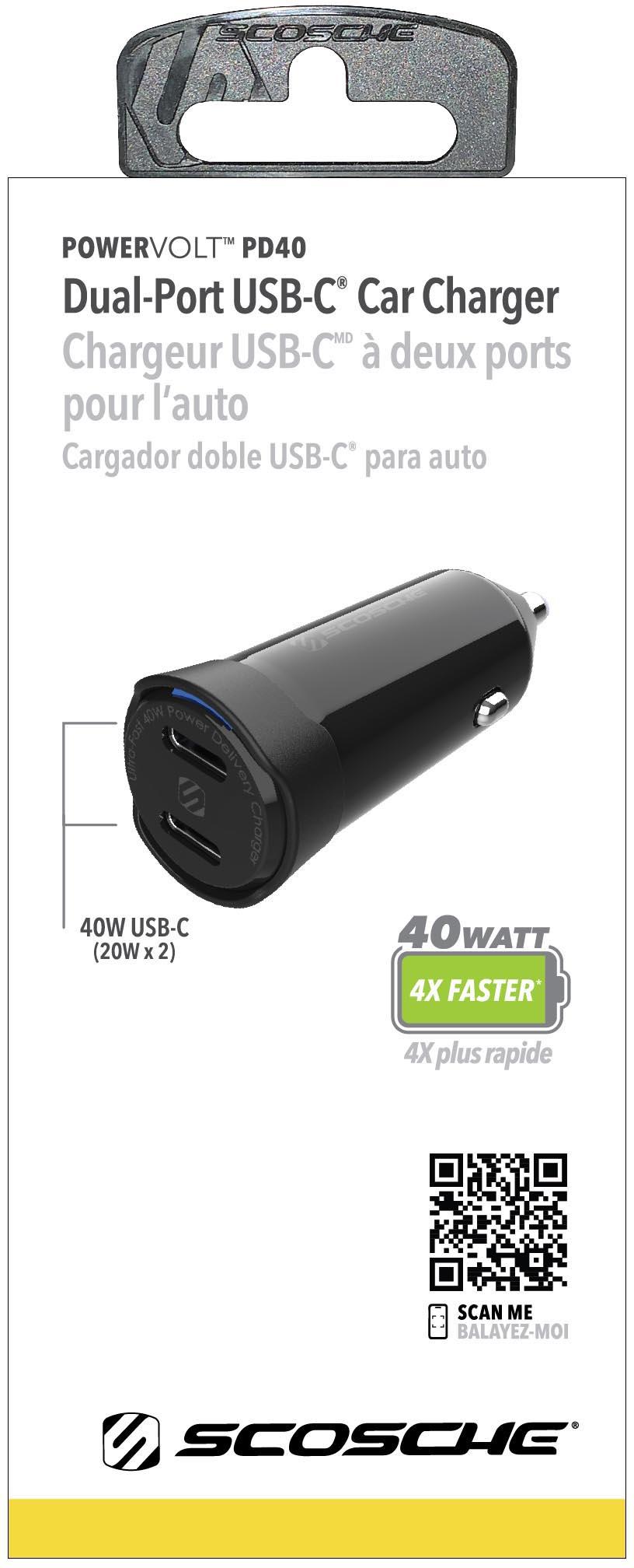Scosche PowerVolt 40W Car Charger