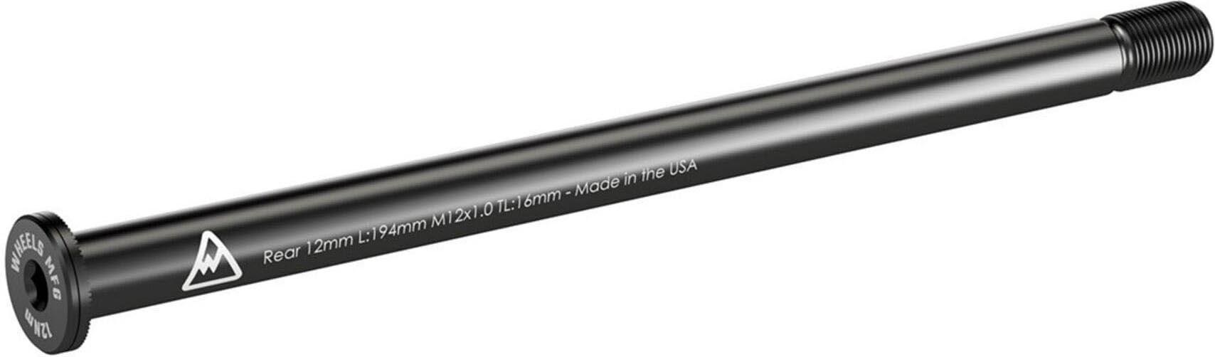 Halfords Wheels Manufacturing 12mm Rear Thru Axle - Flat Washer 194mm, M12x1.0x16mm | Pricematch, Extra 8% off for BC Members, Free Bike Health Check, Cycle2Work Scheme & 0% APR Finance.