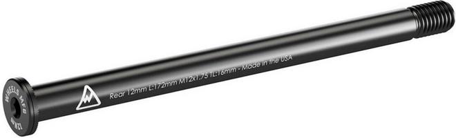 Halfords Wheels Manufacturing 12mm Rear Thru Axle - Flat Washer 172mm, M12x1.75x16mm | Extra 8% off for BC Members