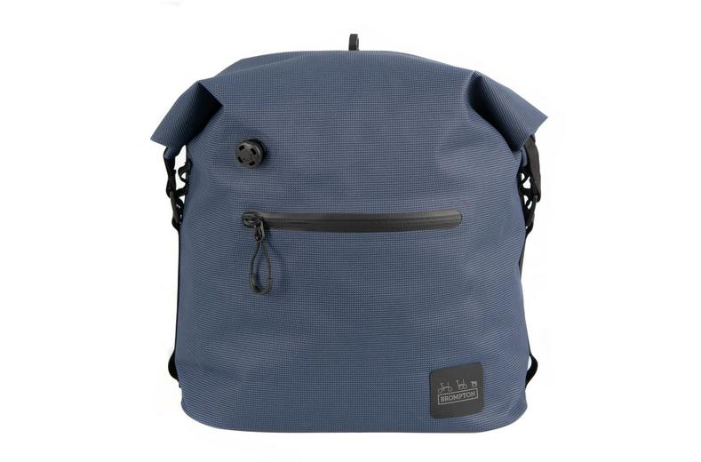 Brompton Borough Waterproof Roll Top 9 Litres - Navy Brompton Borough Waterproof Roll Top 9 Litres - Navy