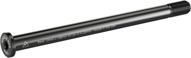 Halfords Wheels Manufacturing 12mm Rear Thru Axle - Flat Washer 168mm, M12x1.0x20mm | Extra 8% off for BC Members