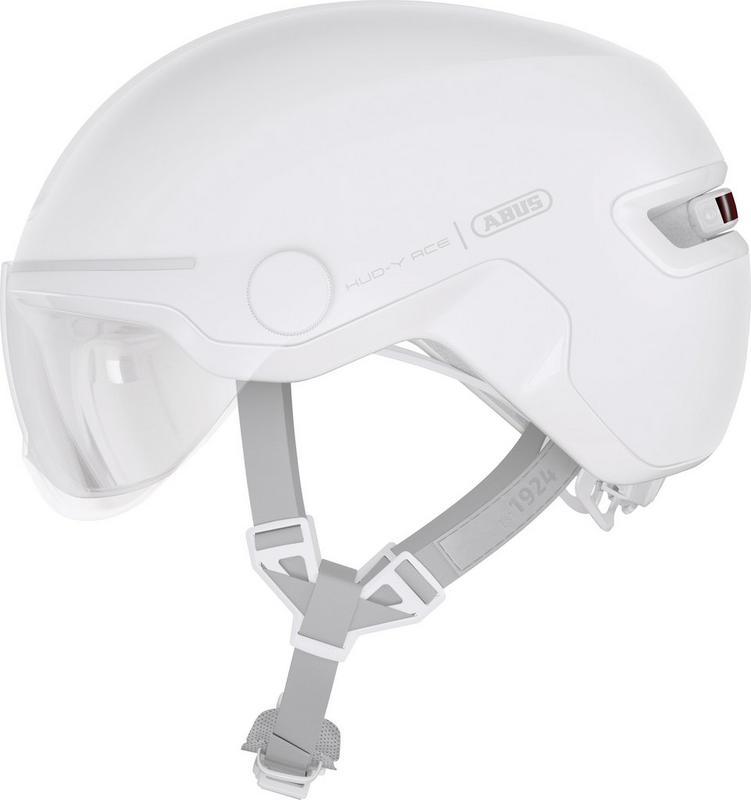Halfords Abus Hud-Y Ace City Helmet, Pure White, M | Extra 8% off for BC Members