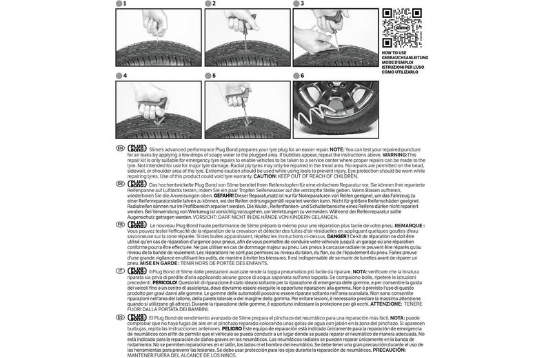 Slime Deluxe Tyre Repair Plug Kit Slime Deluxe Tyre Repair Plug Kit