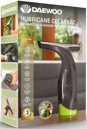 Hurricane Clearvac Rechargeable Window Cleaning Vacuum and Washer