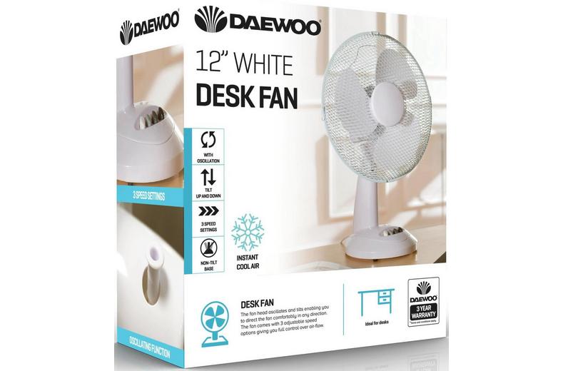 DAEWOO 12" Desk Fan DAEWOO 12" Desk Fan