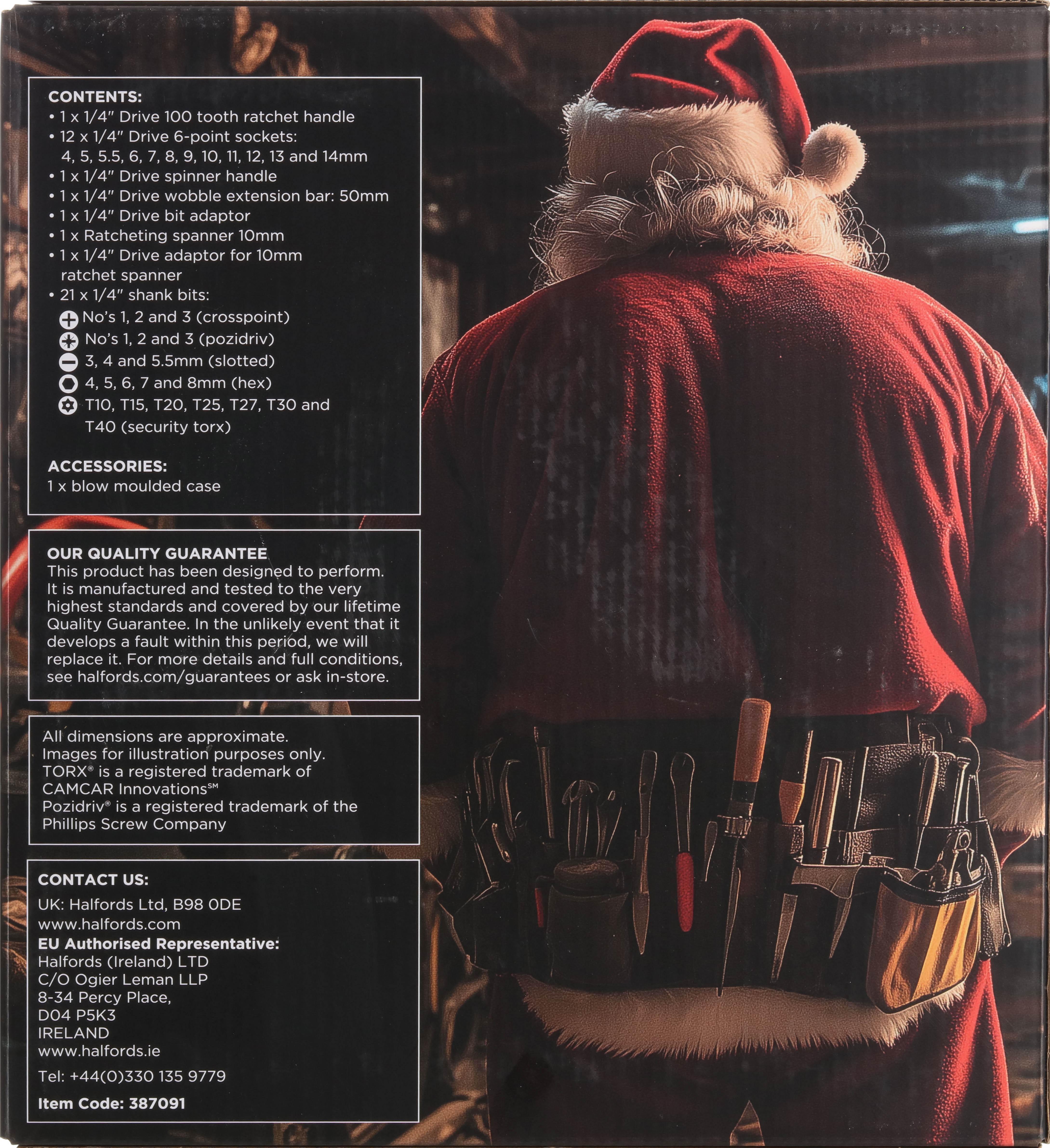 Halfords Advanced 40 Piece Socket Set Advent Calendar 2025