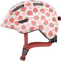 Halfords Abus Smiley 3.0 Led Children's Helmet Rose, Strawberry S | Extra 8% off for BC Members