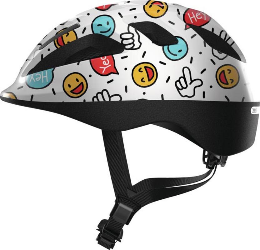 Halfords Abus Smooty 2.0 Children's Helmet, White, Smiley S | Extra 8% off for BC Members