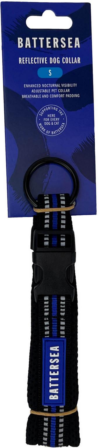 Battersea Reflective Dog Collar Blue S