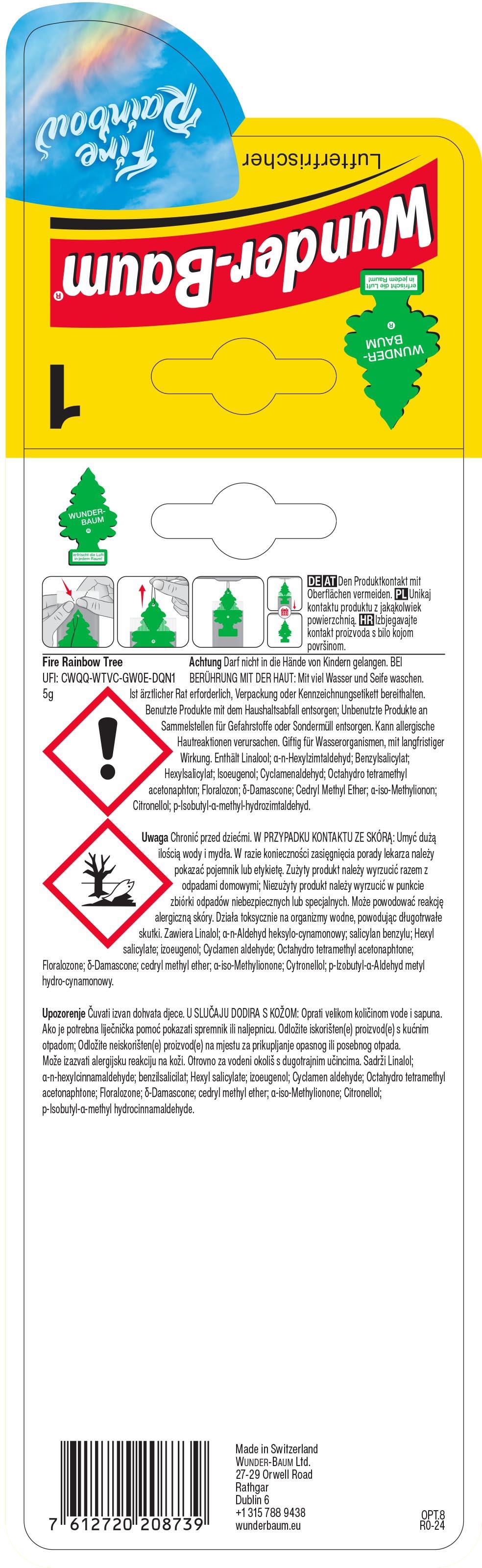 Little Tree Air Freshener Fire Rainbow