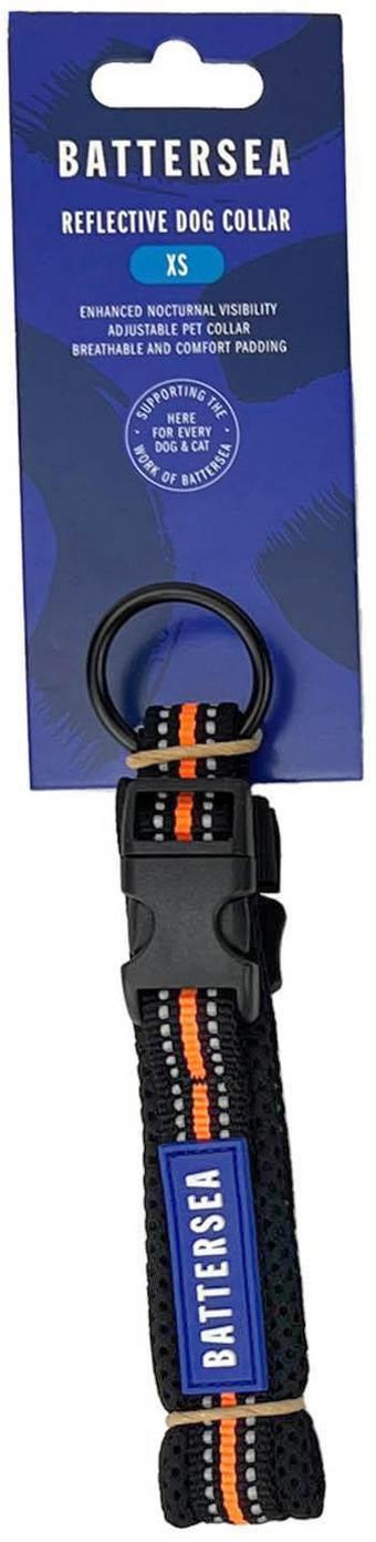 Battersea Reflective Dog Collar Orange XS