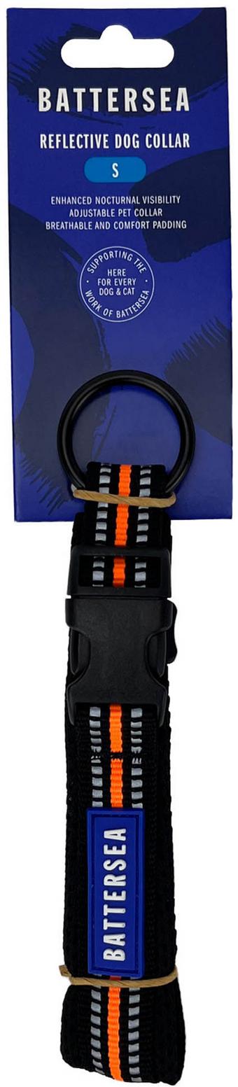 Battersea Reflective Dog Collar Orange S