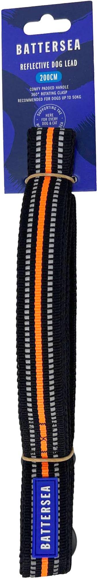 Reflective Dog Lead Orange 200cm