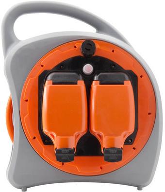 Tower 2 Socket 20 Metre 13 Amp IP54 Cable Reel Case