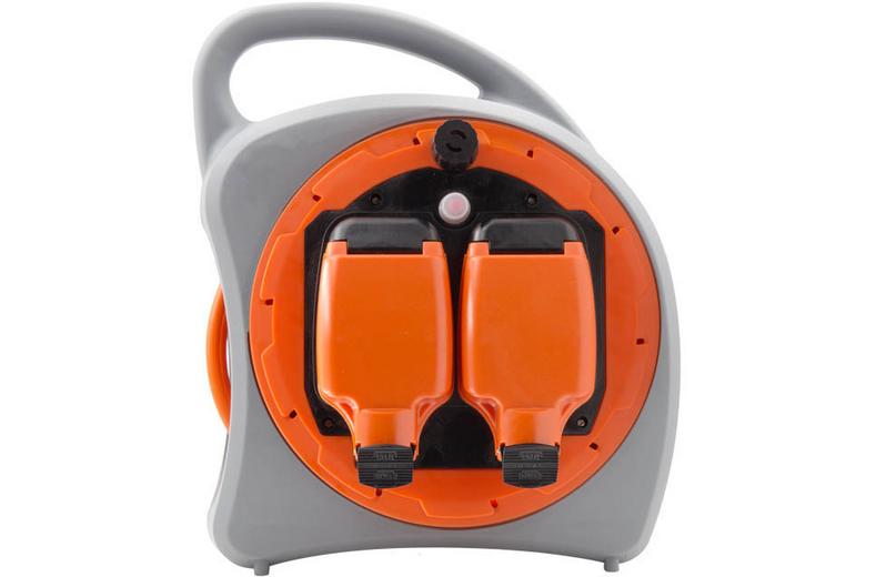 Tower 2 Socket 20 Metre 13 Amp IP54 Cable Reel Case Tower 2 Socket 20 Metre 13 Amp IP54 Cable Reel Case