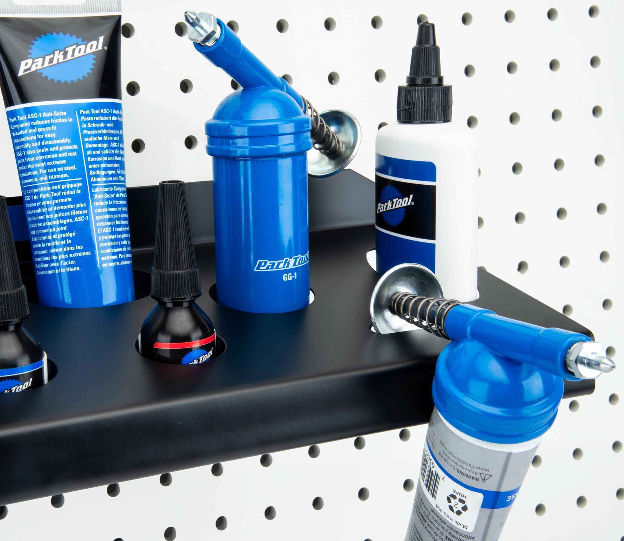 Park Tool JH-2 Wall-Mounted Lubricant & Compound Organizer