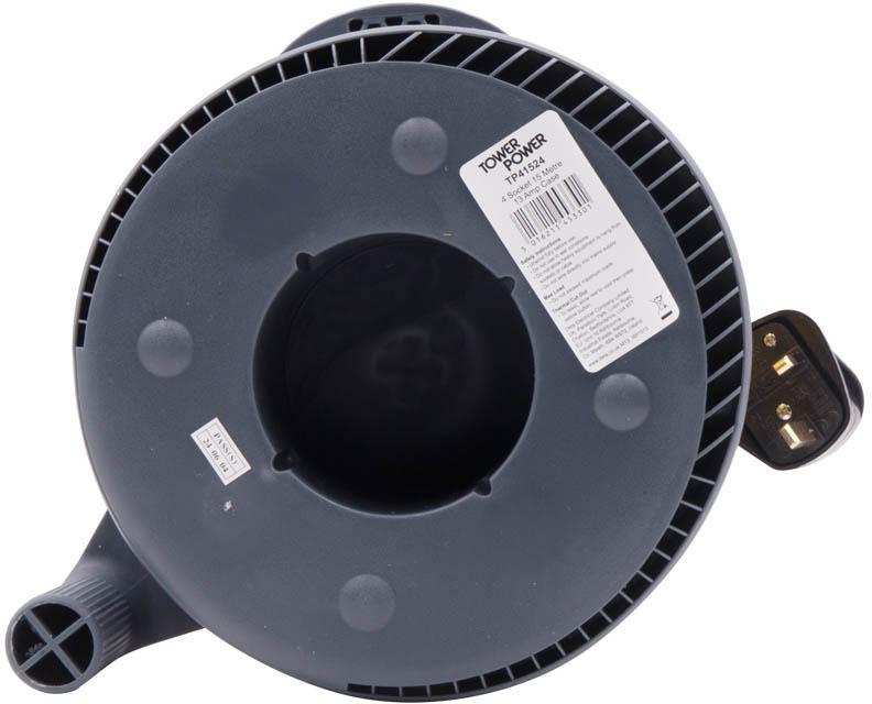Tower 4 Socket 15 Metre 13 Amp Reel Pro Case