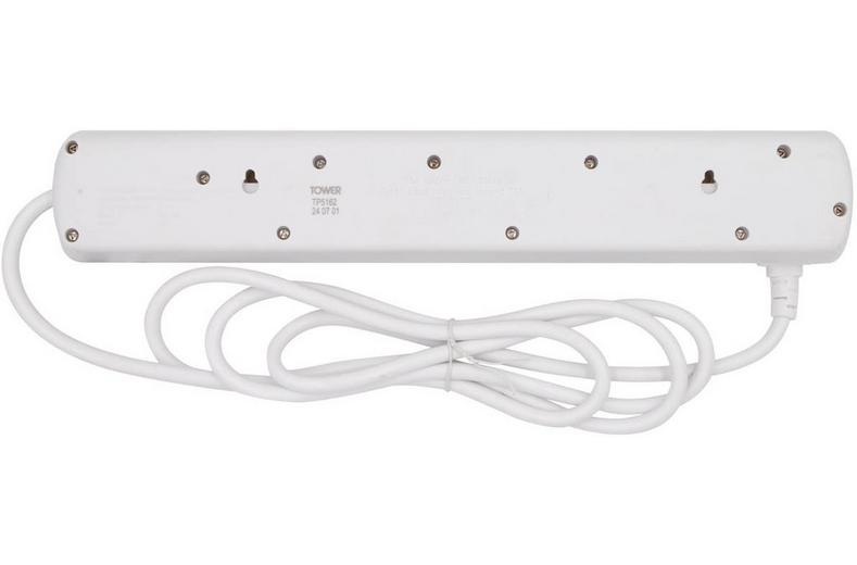 Tower 6 Socket 2 Metre 13 Amp Switched Extension Lead Tower 6 Socket 2 Metre 13 Amp Switched Extension Lead